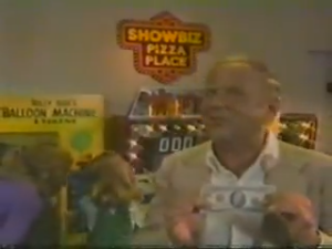 Showbiz Pizza commercial with Dick Van Patten